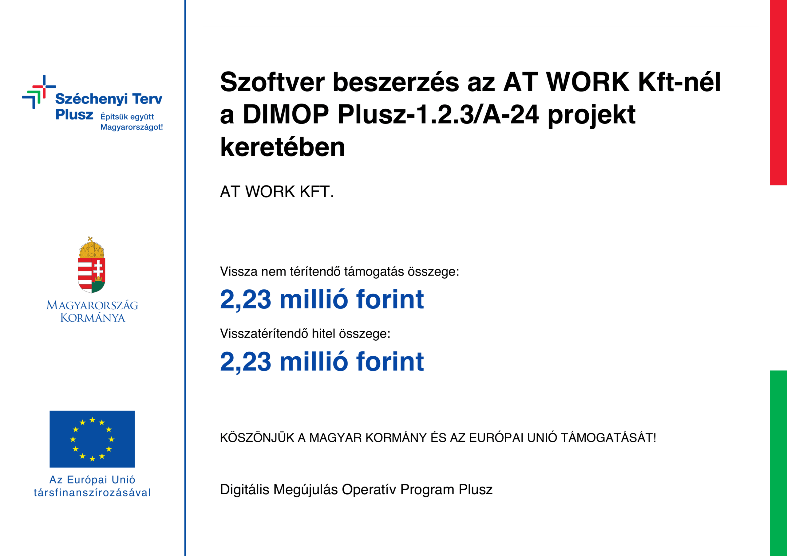 Szoftverbeszerzés az AT WORK Kft.-nél